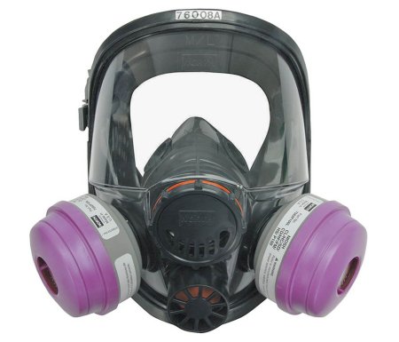 Grainger Honeywell™ North™ 7600 Reusable Respirator Industrial Full Face Adjustable Head Strap Medium Gray / Lavender