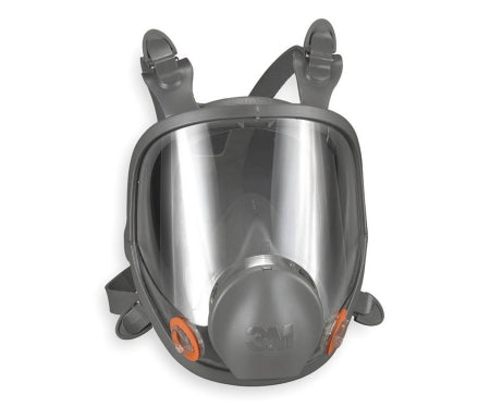 Grainger 3M™ 6000 Reusable Respirator Industrial N95 Full Face 4 Point Adjustable Head Strap Large Gray
