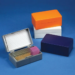 Globe Scientific Slide Storage Box Globe® Scientific Gray ABS Plastic / Cork 12 Slide Capacity