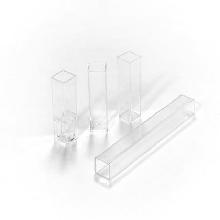 Caplugs Cuvette Spectrovette® 1-7/8 Inch, Standard, 4 mL, Clear, Clear Four Sides For Fluorometric Studies
