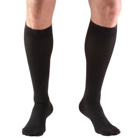 TruForm Compression Stocking Truform® Knee High Small Black Closed Toe