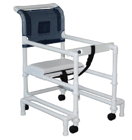 MJM International Walker Chair Adjustable Height 400 Series PVC Frame 300 lbs. Weight Capacity 20-1/4 to 24-3/4 Seat Height