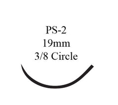 J & J Healthcare Systems Suture with Needle Prolene™ Nonabsorbable Uncoated Blue Suture Monofilament Polypropylene Suture Size 3 - 0 18 Inch Suture 1-Needle 19 mm Length 3/8 Circle Precision Point - Reverse Cutting Needle