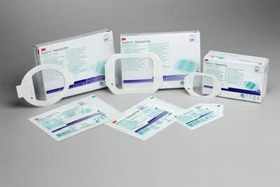 3M Transparent Film Dressing 3M™ Tegaderm™ Diamond 4 X 4-1/2 Inch Frame Style Delivery With Label Sterile