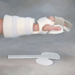 Patterson Medical Supply Palm Protector Splint Rolyan® Progressive™ Pre-Cut Foam Right Hand White One Size Fits Most