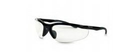 Florida Medical Sales Safety Glasses Elite Safety Series Rimless Wrap Antifog Coating Clear Tint Polycarbonate Lens Black Frame Over Ear One Size Fits Most