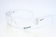 Florida Medical Sales Safety Glasses with Readers Elite Safety Series Wrap Antifog Coating Clear Tint Polycarbonate Lens Clear Frame Over Ear One Size Fits Most