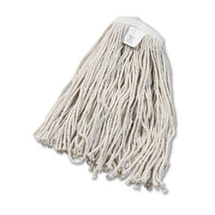 Boardwalk® Cut-End Wet Mop Head, Cotton, White, #20, 12/Carton