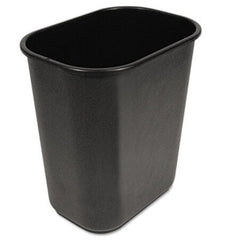 Boardwalk® Soft-Sided Wastebasket, 28 qt, Black