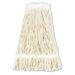 Boardwalk® Pro Loop Web/Tailband Wet Mop Head, Cotton, 24oz, White