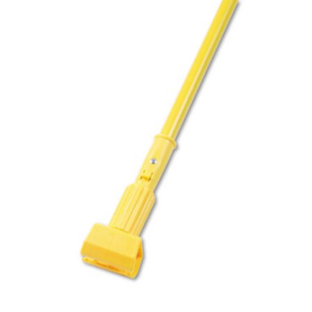 Boardwalk® Plastic Jaws Mop Handle for 5 Wide Mop Heads, 60" Aluminum Handle, Yellow