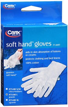 Apex-Carex Infection Control Glove Soft Hands™ Large Cotton White Hemmed Cuff NonSterile - M-969853-4278 - Each