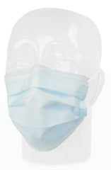 Precept Medical Products Procedure Mask Pleated Earloops One Size Fits Most Blue NonSterile ASTM Level 1
