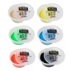 Fabrication Enterprises Therapy Putty Set CanDo® TheraPutty® 2X-Soft / X-Soft / Soft / Medium / Firm / X-Firm 6 X 2 oz.