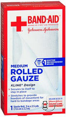 J & J Sales Conforming Bandage Band-Aid® Polyester / Rayon 3 Inch X 2-1/2 Yard Roll Shape Sterile