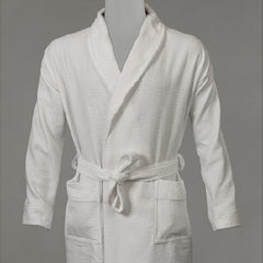 Standard Textile Patient Robe Unisex One Size Fits Most White Reusable