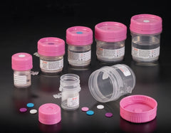 Fisher Scientific Prefilled Formalin Container HistoTainer™ I Polypropylene 10 mL Fill in 20 mL (0.67 oz.) Screw Cap Warning Label / Patient Information NonSterile
