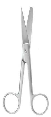 Operating Scissors McKesson Argent™ 5 Inch Length Surgical Grade Stainless Steel Finger Ring Handle Straight Sharp Tip / Blunt Tip - M-970134-1417 - Each