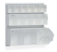Market Lab Inc Storage Bin Unit Clear 7-3/4 X 9-1/2 X 23-1/2 Inch - M-970158-4037 - Each