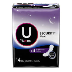 Kimberly Clark Feminine Pad U by Kotex® Maxi Overnight Absorbency