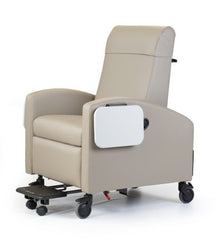 Winco Recliner Inverness 24 Hour Treatment Taupe 5 Inch Front Fixed Locking, 5 Inch Rear Swivel Locking