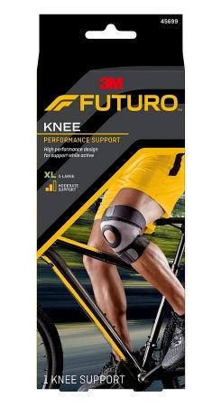 3M Knee Brace 3M™ Futuro™ Sport Moisture Control X-Large Pull-On / Hook and Loop Strap Closure 19+ Inch Knee Circumference Left or Right Knee