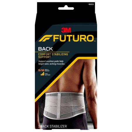 3M Back Support 3M™ Futuro™ Comfort Stabilizing Back Support Small / Medium Hook and Loop Closure 29 to 39 Inch Waist Circumference Adult