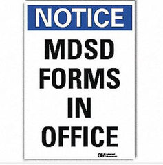 Grainger Wall Sign General Information LYLE Notice MDSD Forms In Office - M-971937-3038 - Each