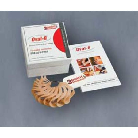 Alimed Finger Splint Sizing Set Oval-8® Adult Assorted Sizes Pull-On Left or Right Hand Transparent