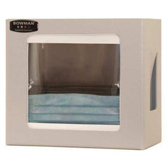 Bowman Manufacturing PPE Dispenser BOWMAN® Wall Mount 1-Box Capacity Quartz Beige 4.75 X 8.63 X 9.75 Inch ABS Plastic