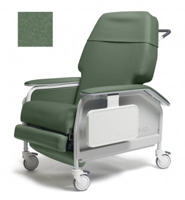 Graham-Field Extra-Wide Clinical Care Recliner Lumex® Blue Jade Four Tente® Swivel Caster, Three Locking Caster