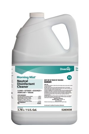 Lagasse Diversey™ Morning Mist® Surface Disinfectant Cleaner Alcohol Based Liquid 1 gal. Jug Fresh Scent NonSterile - M-972234-2824 - Case of 4