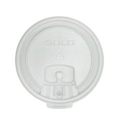 Solo Cup Lid Solo® White, Polystyrene, 3.4 Inch Diameter