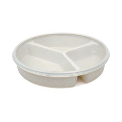 Maddak Partitioned Scoop Dish Maddak Sandstone Reusable Plastic 8-1/4 Inch Diameter