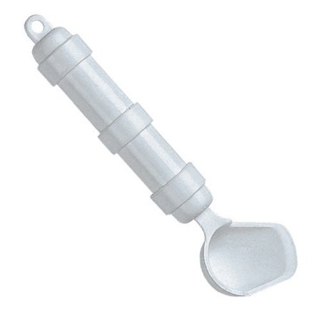 Maddak Spoon Right Handed / Angled White Plastic