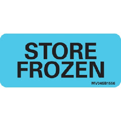 Precision Dynamics Pre-Printed Label MedVision® Auxiliary Label Blue Paper Store Frozen Black Temperature Control 1 X 2-1/4 Inch - M-972814-1406 - Each