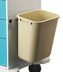 Lakeside Manufacturing Cart Waste Container For Medical Cart LAB-1 Accessory Bar