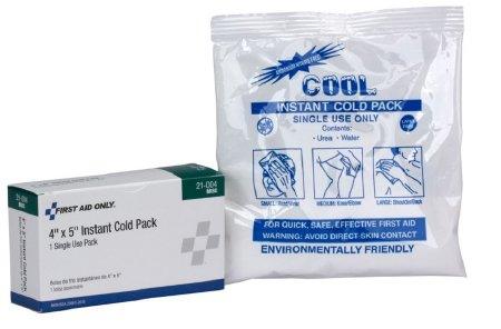 Acme United Instant Cold Pack First Aid Only® General Purpose 4-1/2 X 6 Inch Plastic / Urea / Water Disposable