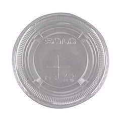 Solo Cup Lid Solo® Clear, Pet Plastic, Straw Slot, Cold Applications