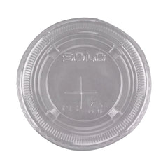 Solo Cup Lid Solo® Clear, Pet Plastic, Straw Slot, Cold Applications