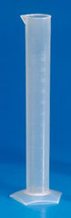Globe Scientific Graduated Cylinder Class B / Hexagonal Base Polypropylene 250 mL (8 oz.)