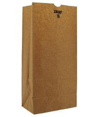 RJ Schinner Co Grocery Bag Duro® Brown Kraft Recycled Paper 16 lbs. - M-973473-2917 - Case of 1