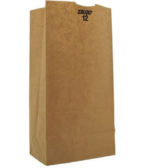 RJ Schinner Co Grocery Bag Duro® Brown Kraft Recycled Paper 12 lbs. - M-973474-1629 - Case of 1
