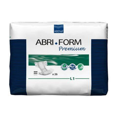 Abena North America Unisex Adult Incontinence Brief Abri-Form™ Premium L1 Large Disposable Moderate Absorbency - M-973737-2782 - Box of 26
