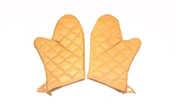 Healthmark Industries Autoclave Glove Insulated Gauntlet Mitt One Size Fits Most Quilted Material Gold 24 Inch Hemmed Cuff NonSterile - M-973814-1436 - Each