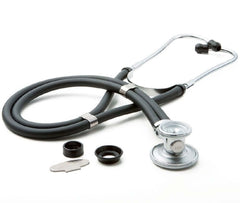 American Diagnostic Corp Sprague Stethoscope MooreBrand® Black 2-Tube 21 Inch Tube Double-Sided Chestpiece