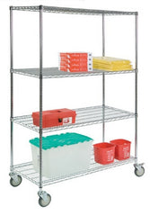 Lakeside Manufacturing Wire Cart 5 Shelves 24 X 60 X 69 Inch