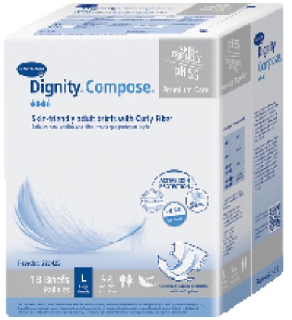 Hartmann Unisex Adult Incontinence Brief Dignity® Compose® 2X-Large Disposable Heavy Absorbency - M-974271-1543 - Case of 48