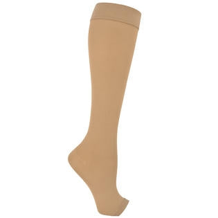 DJO Anti-embolism Stocking Knee High Medium Beige Open Toe