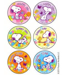 Medibadge Kids Love Stickers® 75 per Unit Peanuts - Sunny Day Sticker